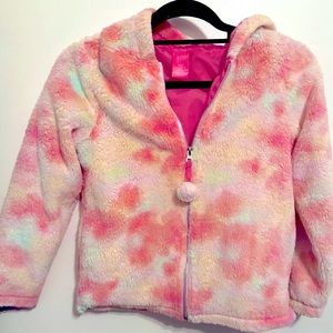 Tie Dye Fleece Coat